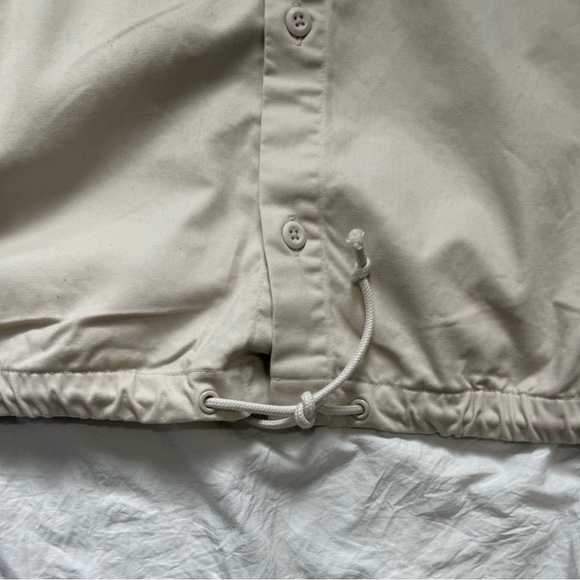 Beige Short Sleeve Button-Up Shirt - Picture 3 of 7